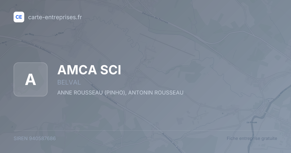 AMCA SCI — 940587686 — fiche entreprise
