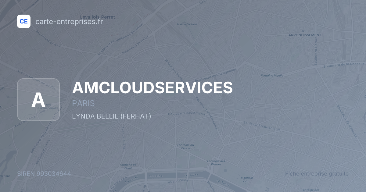 AMCLOUDSERVICES — 993034644 — fiche entreprise