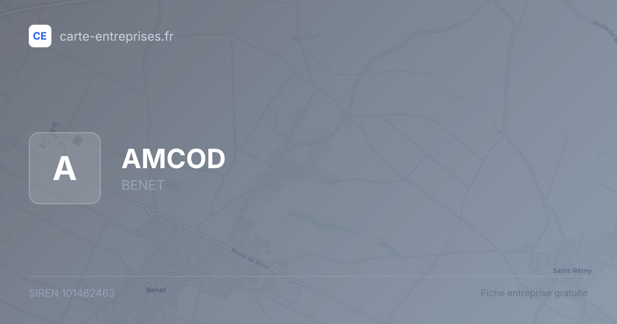AMCOD — 101462463 — fiche entreprise