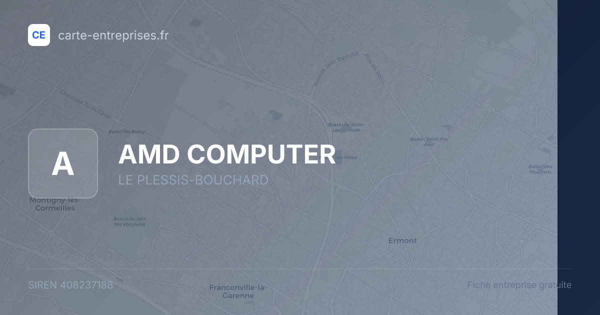 AMD COMPUTER — 408237188 — fiche entreprise