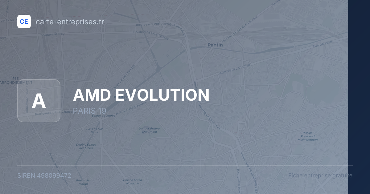 AMD EVOLUTION — 498099472 — fiche entreprise