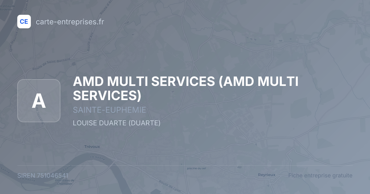 AMD MULTI SERVICES — 751046541 — fiche entreprise