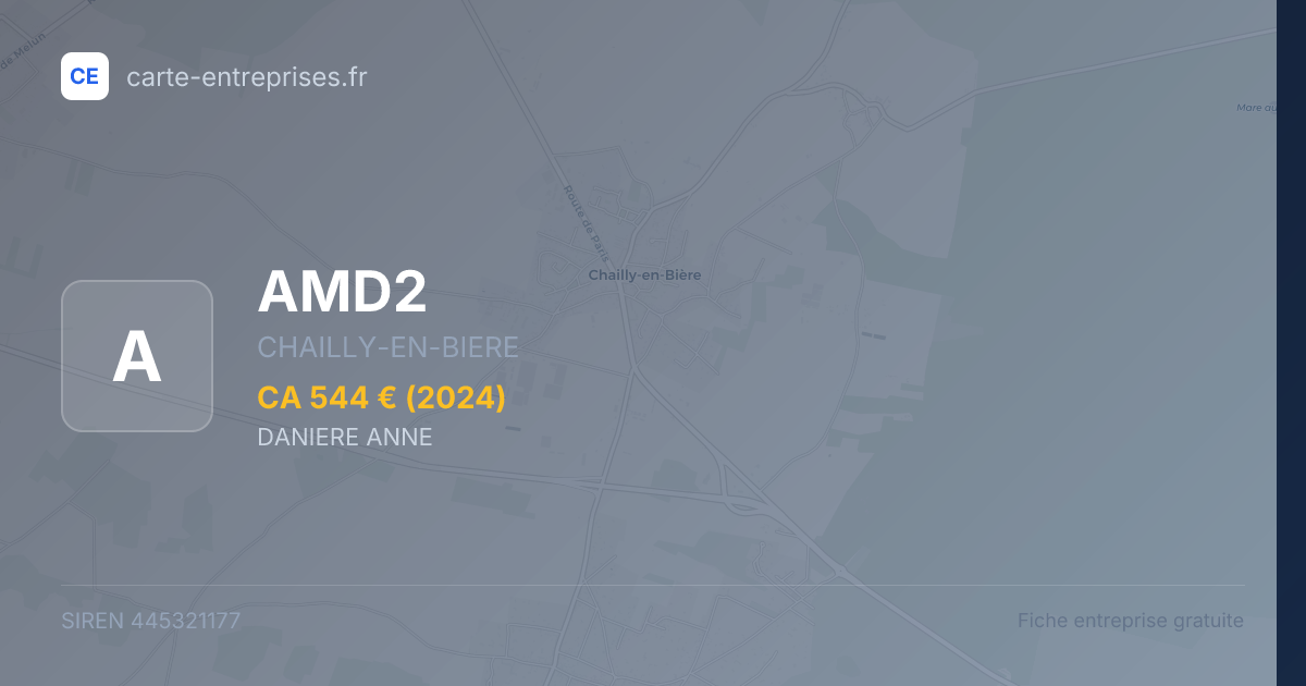 AMD2 — 445321177 — fiche entreprise