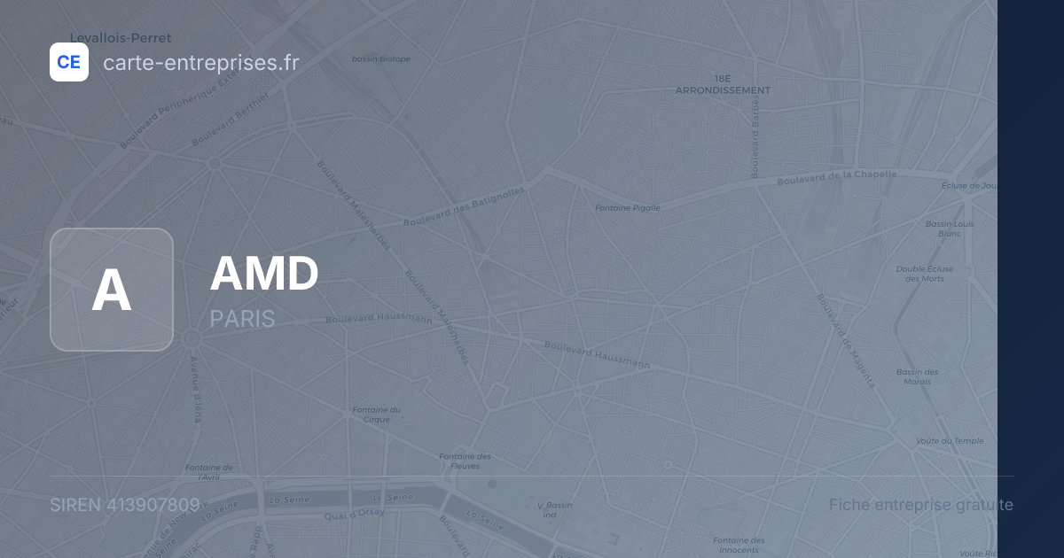 AMD — 413907809 — fiche entreprise