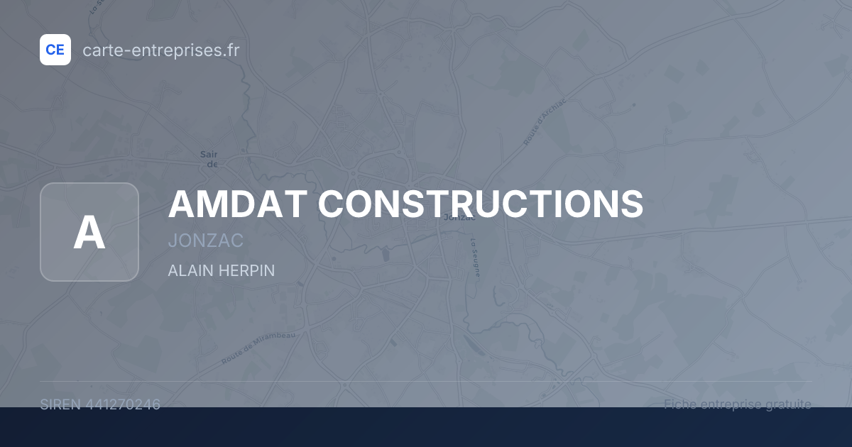 AMDAT CONSTRUCTIONS — 441270246 — fiche entreprise