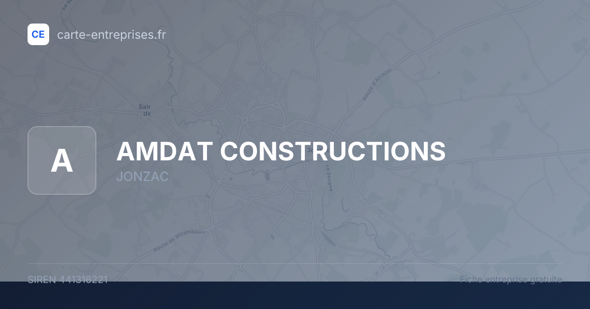 AMDAT CONSTRUCTIONS — 441316221 — fiche entreprise