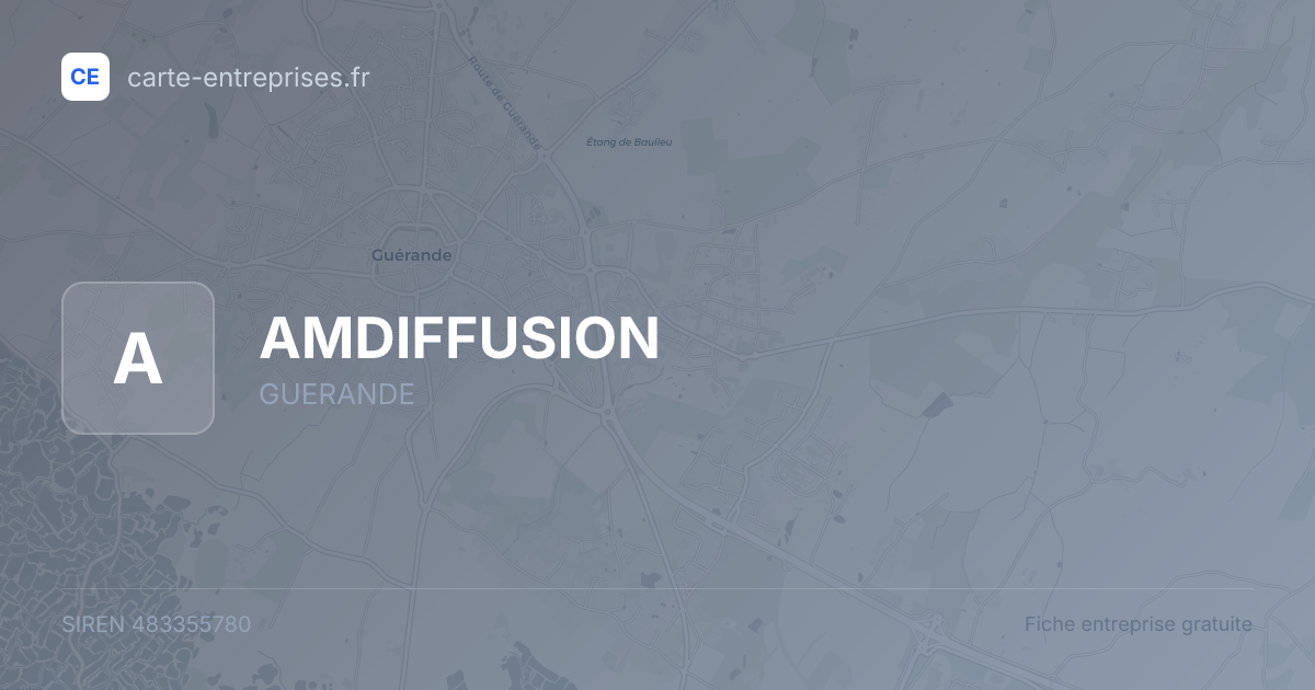 AMDIFFUSION — 483355780 — fiche entreprise