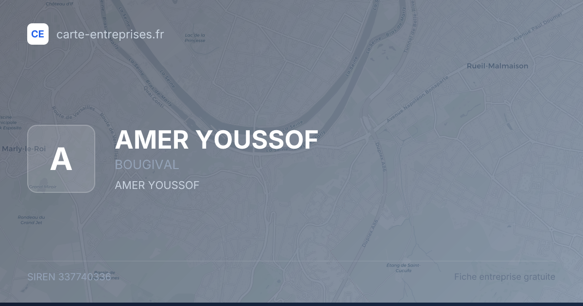 AMER YOUSSOF — 337740336 — fiche entreprise