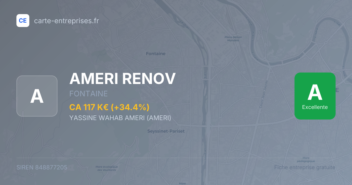 AMERI RENOV — 848877205 — fiche entreprise