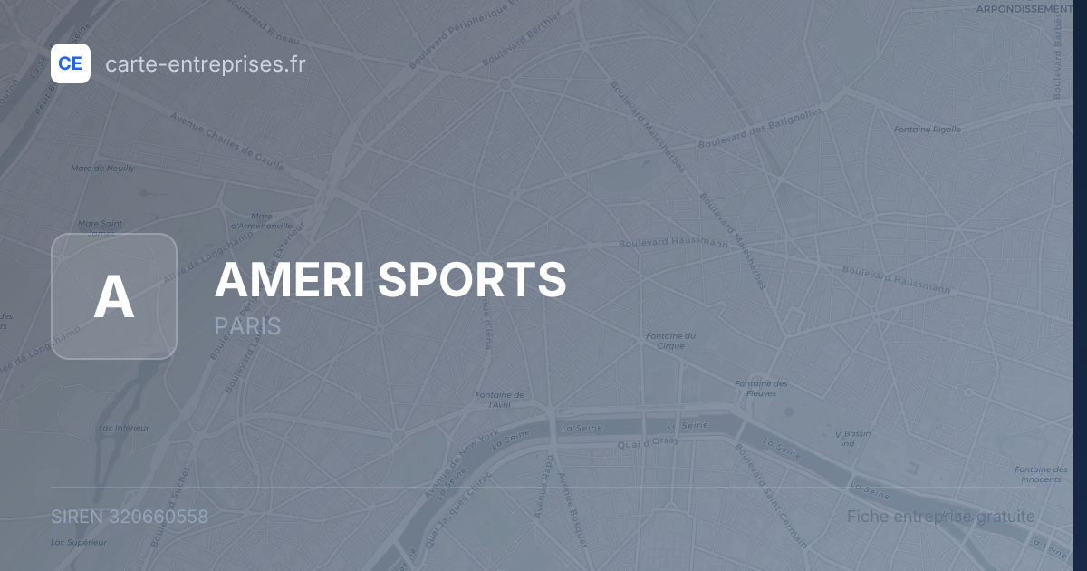 AMERI SPORTS — 320660558 — fiche entreprise
