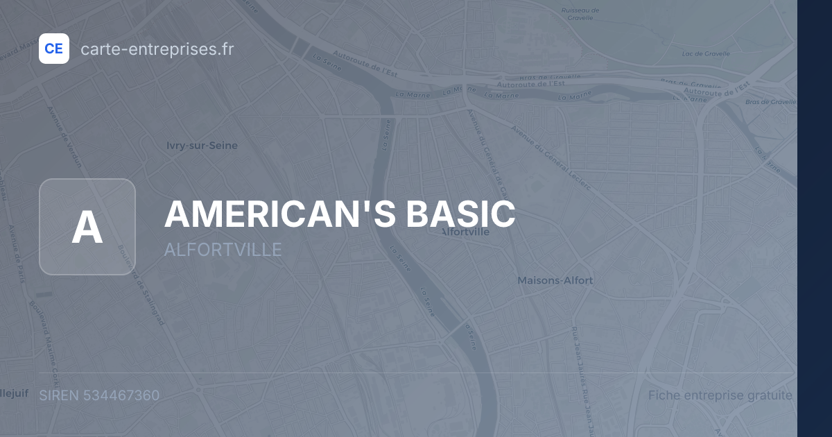 AMERICAN'S BASIC — 534467360 — fiche entreprise