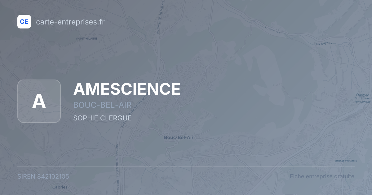 AMESCIENCE — 842102105 — fiche entreprise
