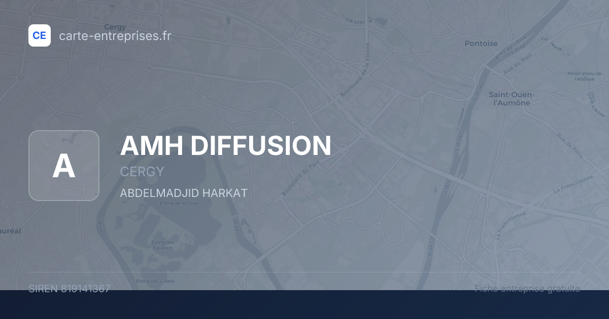 AMH DIFFUSION — 819141367 — fiche entreprise