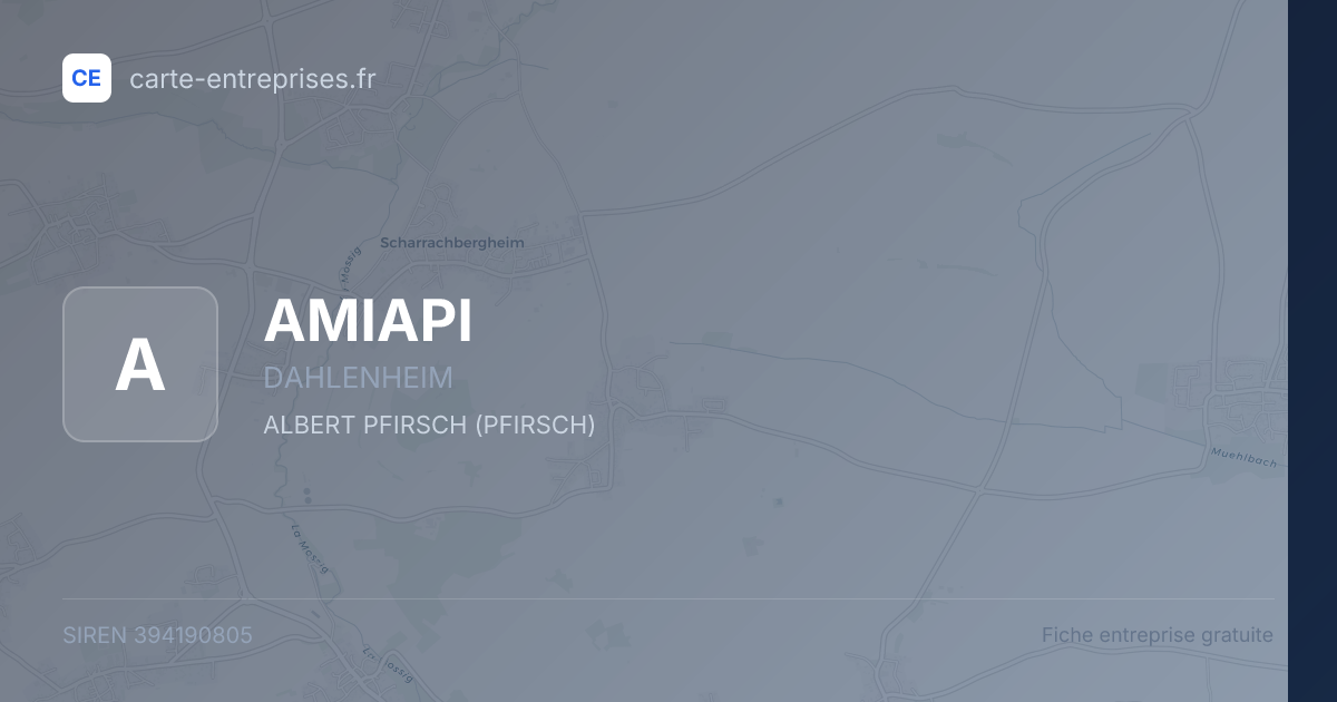 AMIAPI — 394190805 — fiche entreprise