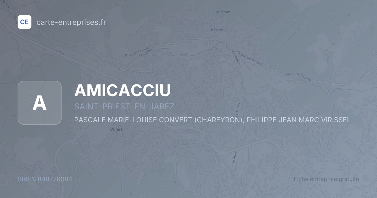 AMICACCIU — 848776084 — fiche entreprise