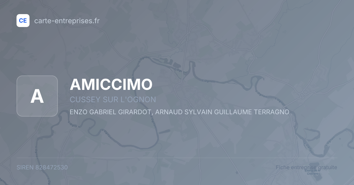AMICCIMO — 828472530 — fiche entreprise