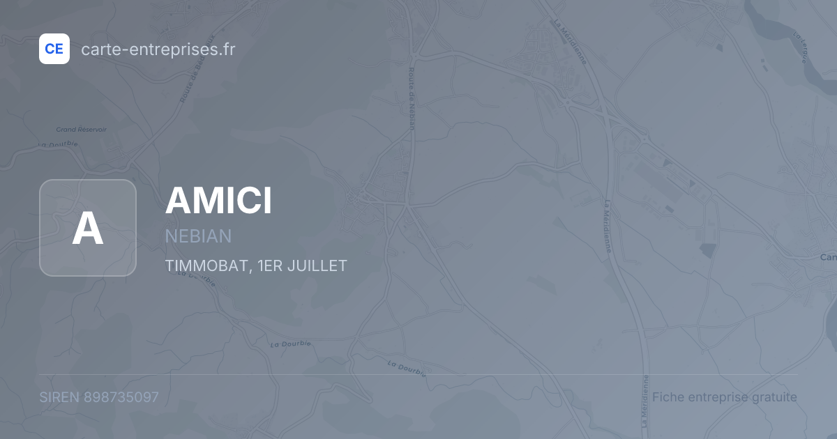 AMICI — 898735097 — fiche entreprise