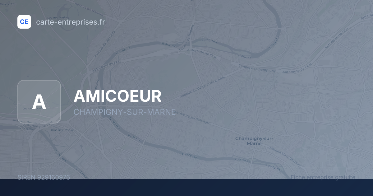 AMICOEUR — 929160976 — fiche entreprise