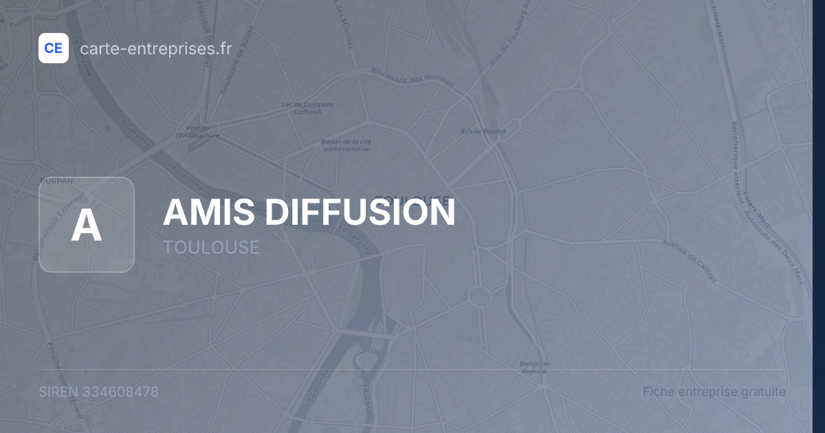 AMIS DIFFUSION — 334608478 — fiche entreprise