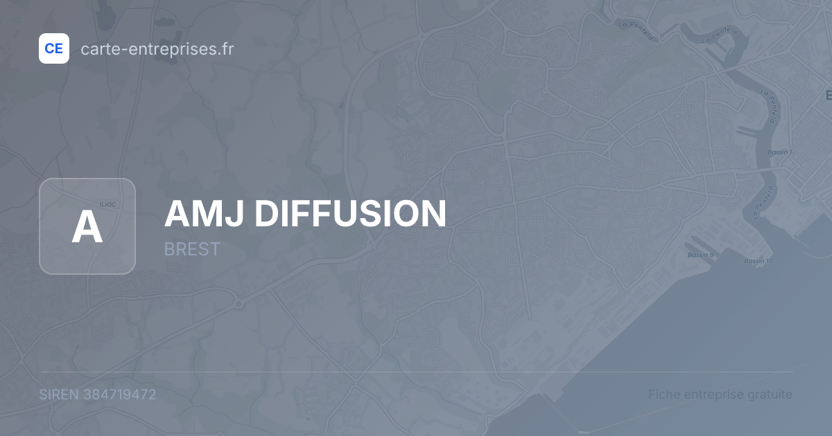 AMJ DIFFUSION — 384719472 — fiche entreprise