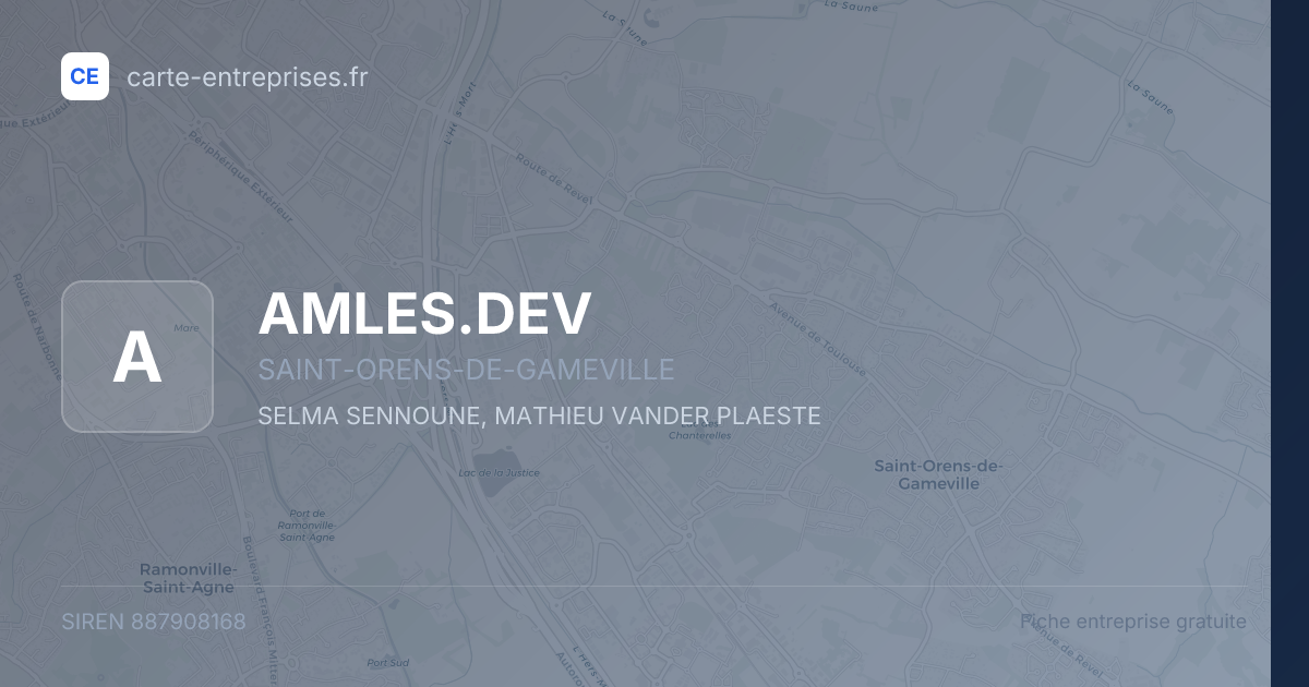AMLES.DEV — 887908168 — fiche entreprise