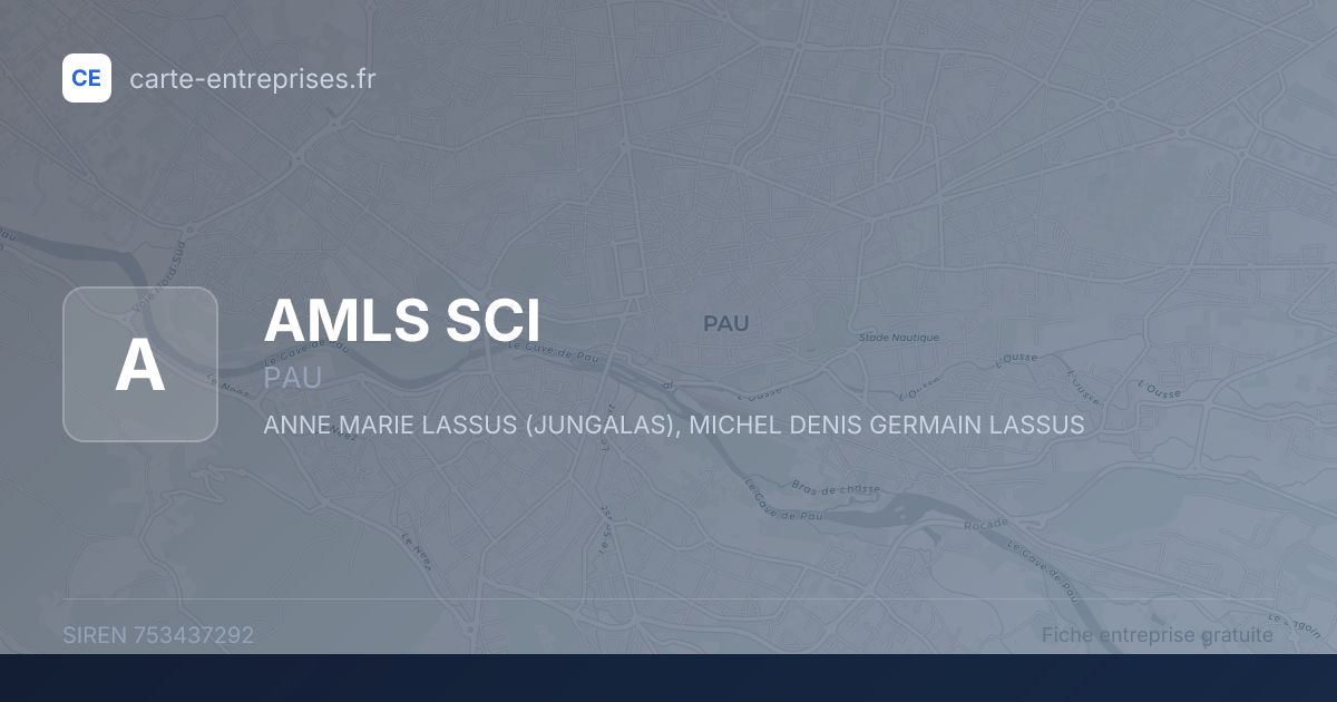 AMLS SCI — 753437292 — fiche entreprise
