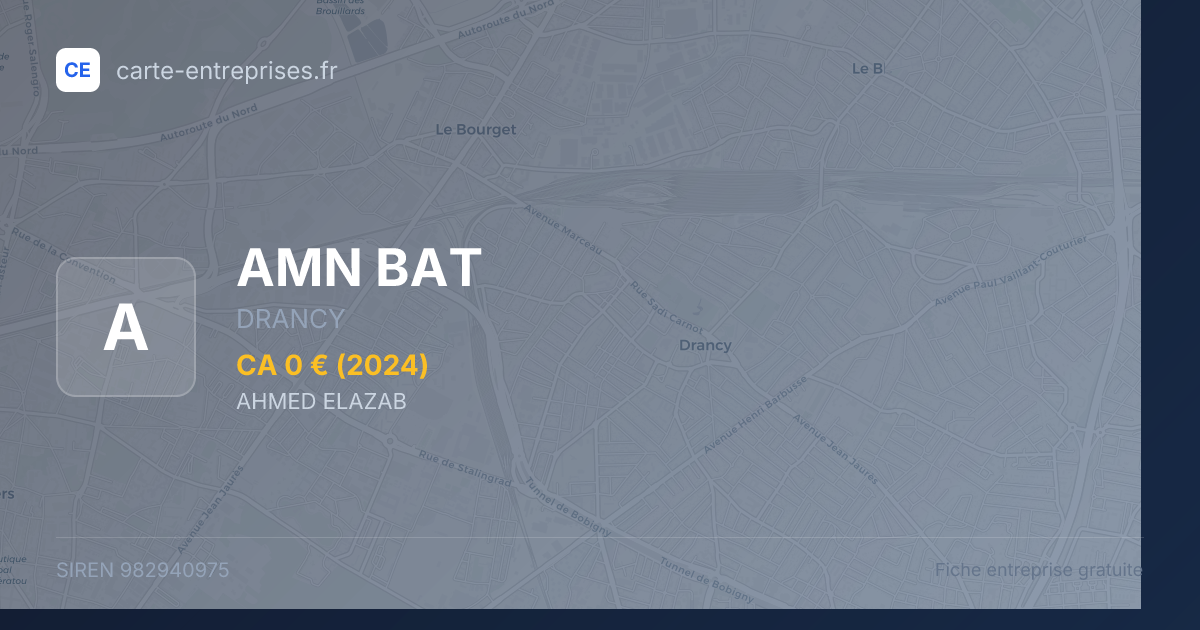 AMN BAT — 982940975 — fiche entreprise