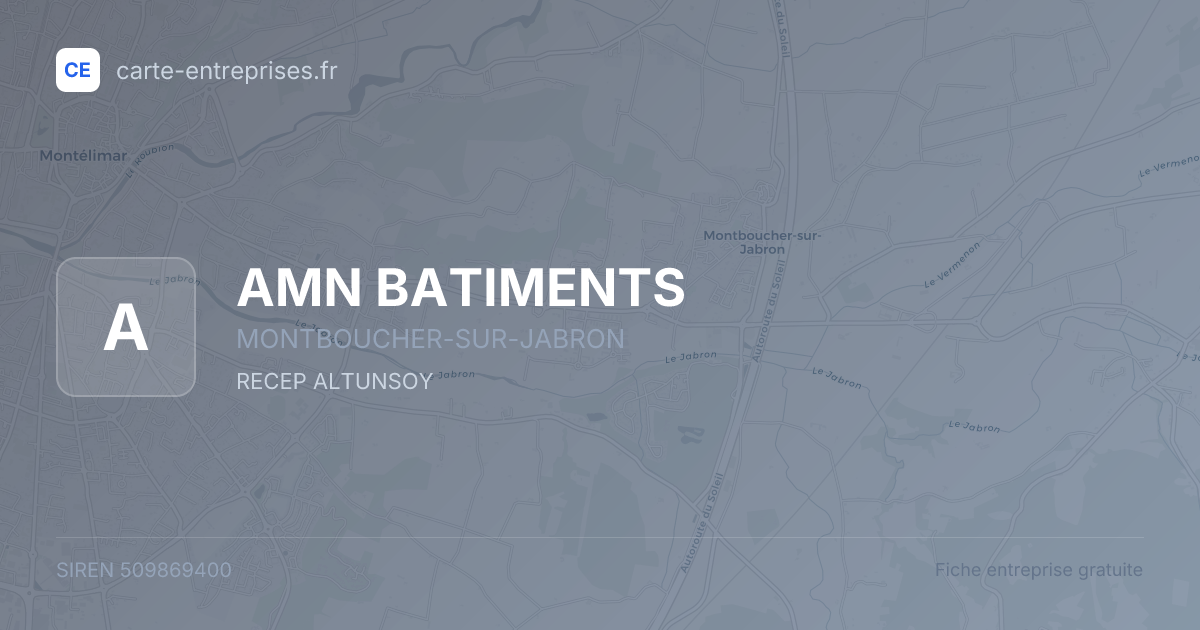 AMN BATIMENTS — 509869400 — fiche entreprise