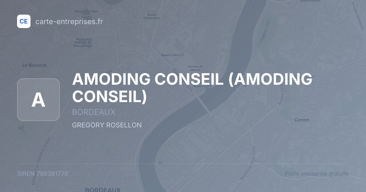 AMODING CONSEIL — 798381778 — fiche entreprise