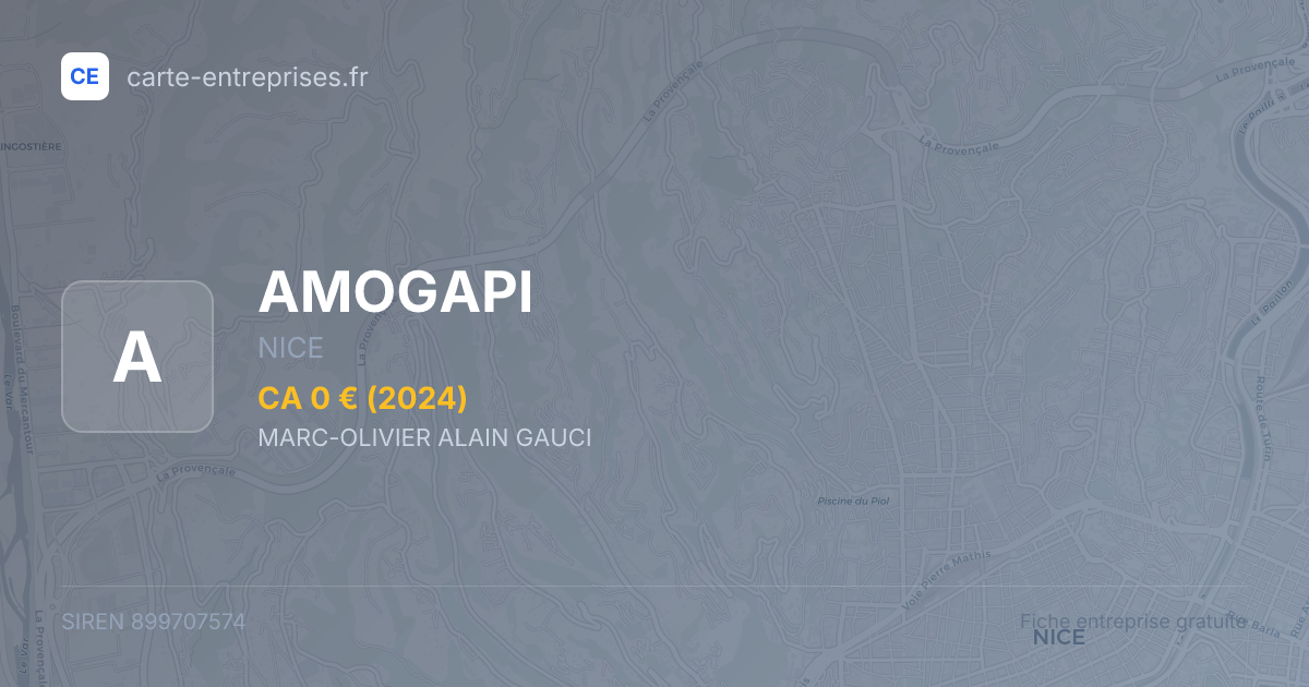 AMOGAPI — 899707574 — fiche entreprise