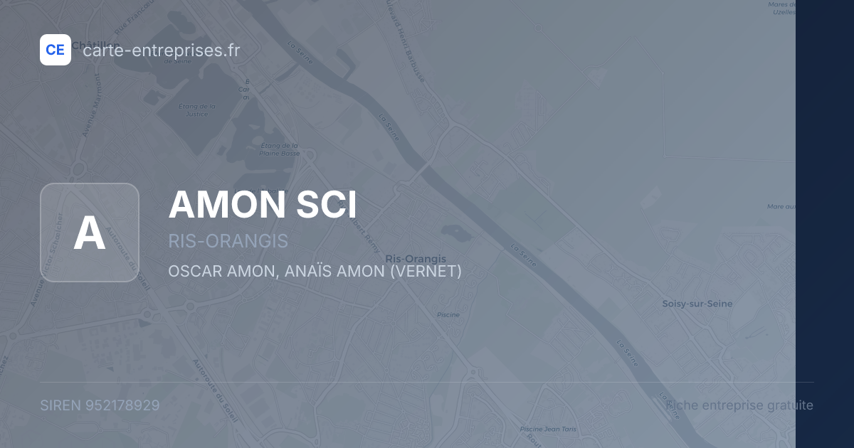 AMON SCI — 952178929 — fiche entreprise