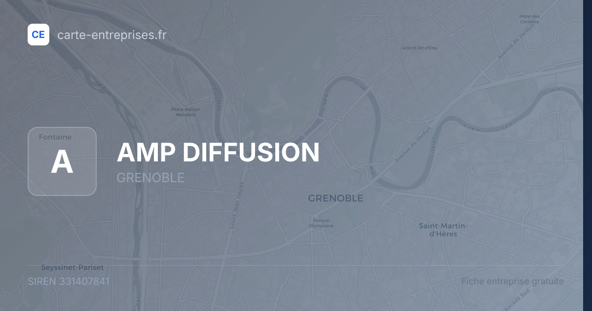 AMP DIFFUSION — 331407841 — fiche entreprise