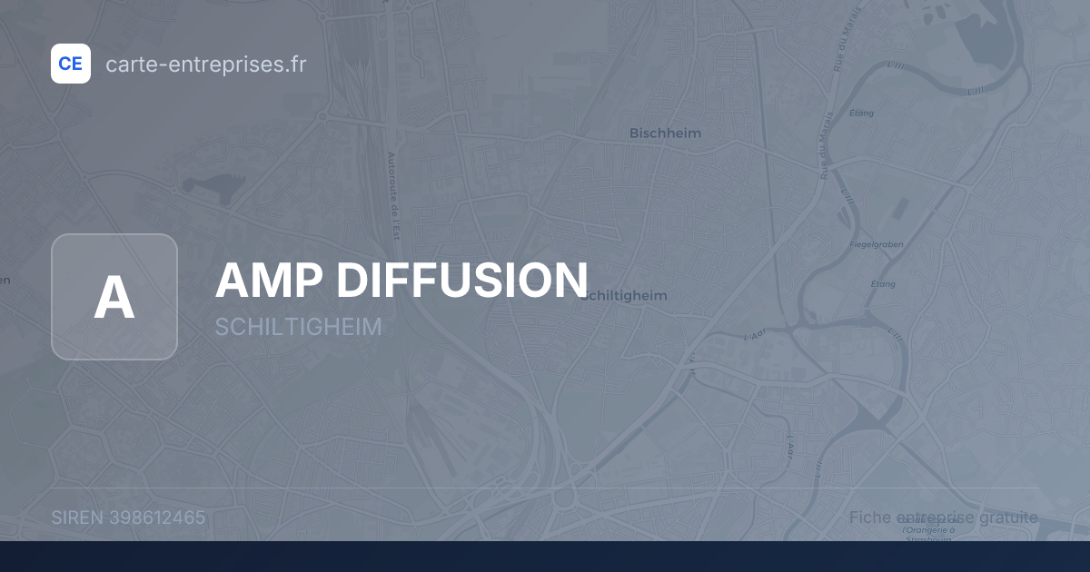 AMP DIFFUSION — 398612465 — fiche entreprise