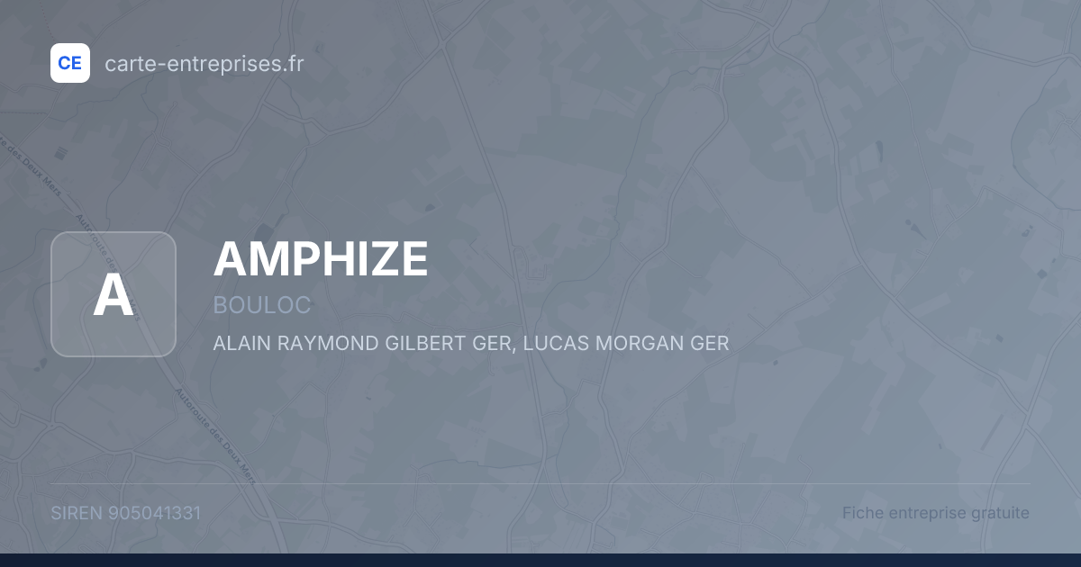 AMPHIZE — 905041331 — fiche entreprise
