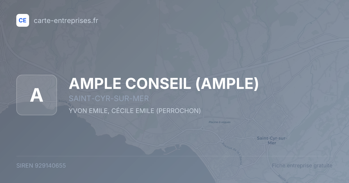 AMPLE CONSEIL (AMPLE) — 929140655 — fiche entreprise