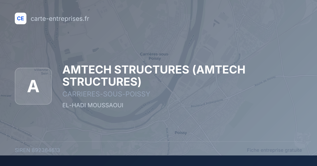 AMTECH STRUCTURES — 892364613 — fiche entreprise