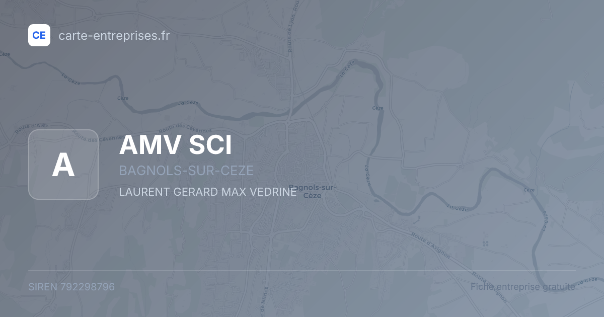 AMV SCI — 792298796 — fiche entreprise