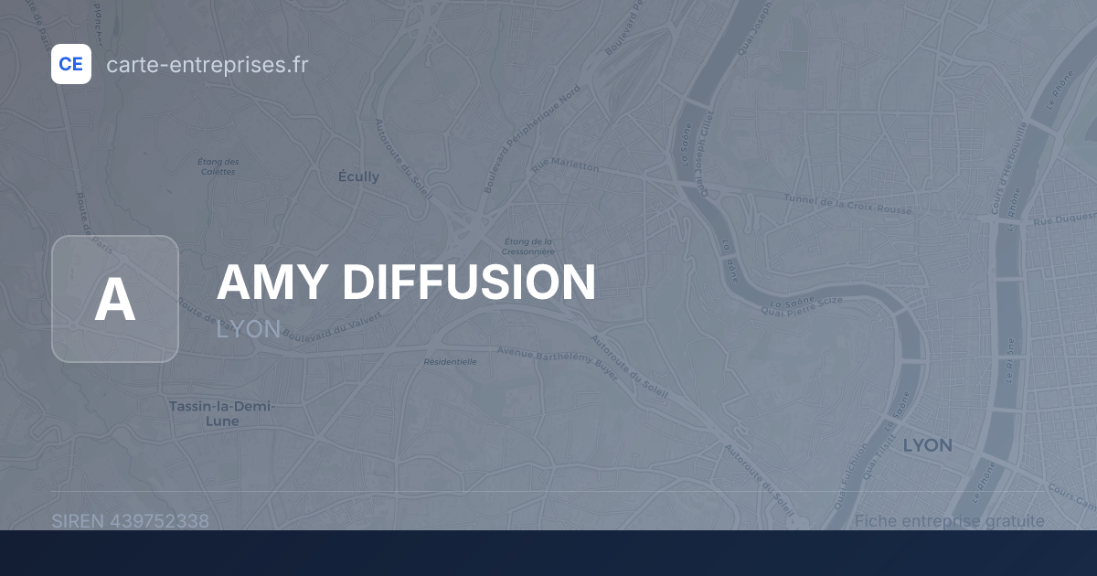 AMY DIFFUSION — 439752338 — fiche entreprise