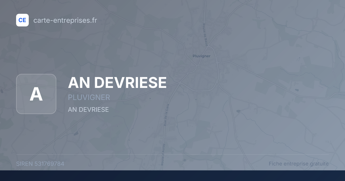 AN DEVRIESE — 531769784 — fiche entreprise