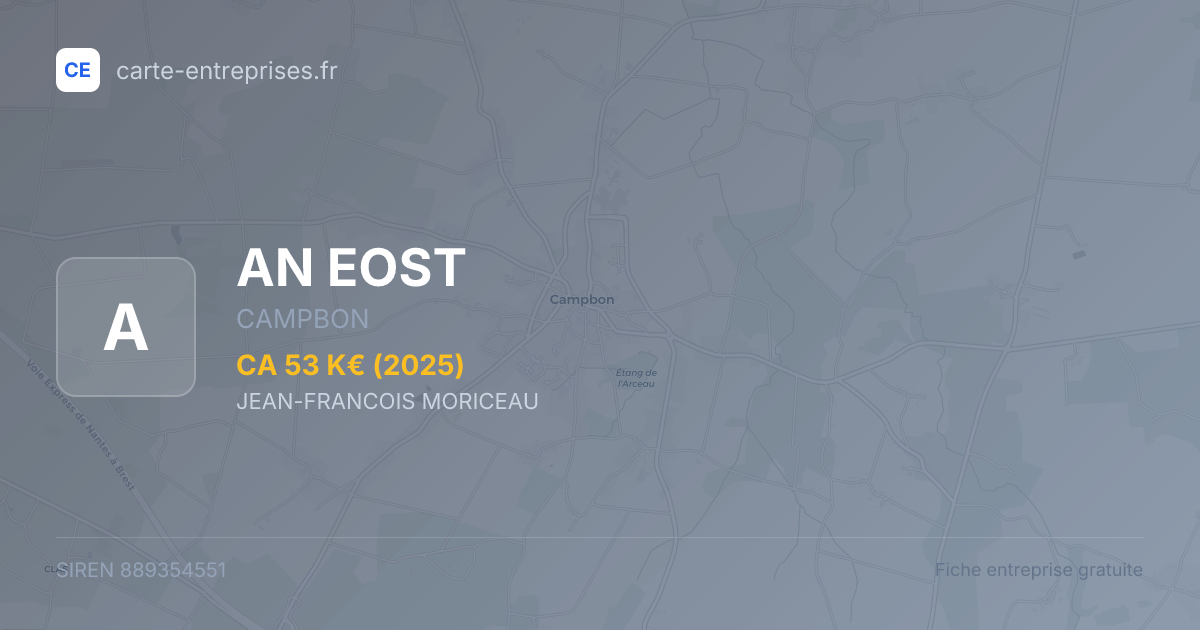 AN EOST — 889354551 — fiche entreprise