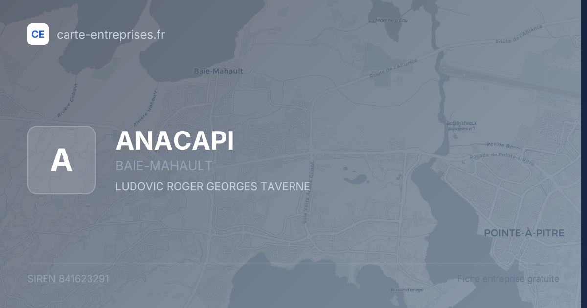 ANACAPI — 841623291 — fiche entreprise