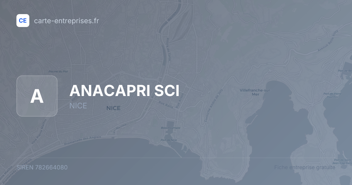 ANACAPRI SCI — 782664080 — fiche entreprise