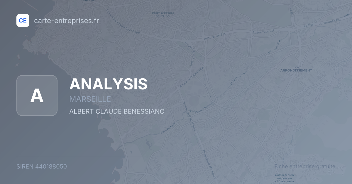 ANALYSIS — 440188050 — fiche entreprise