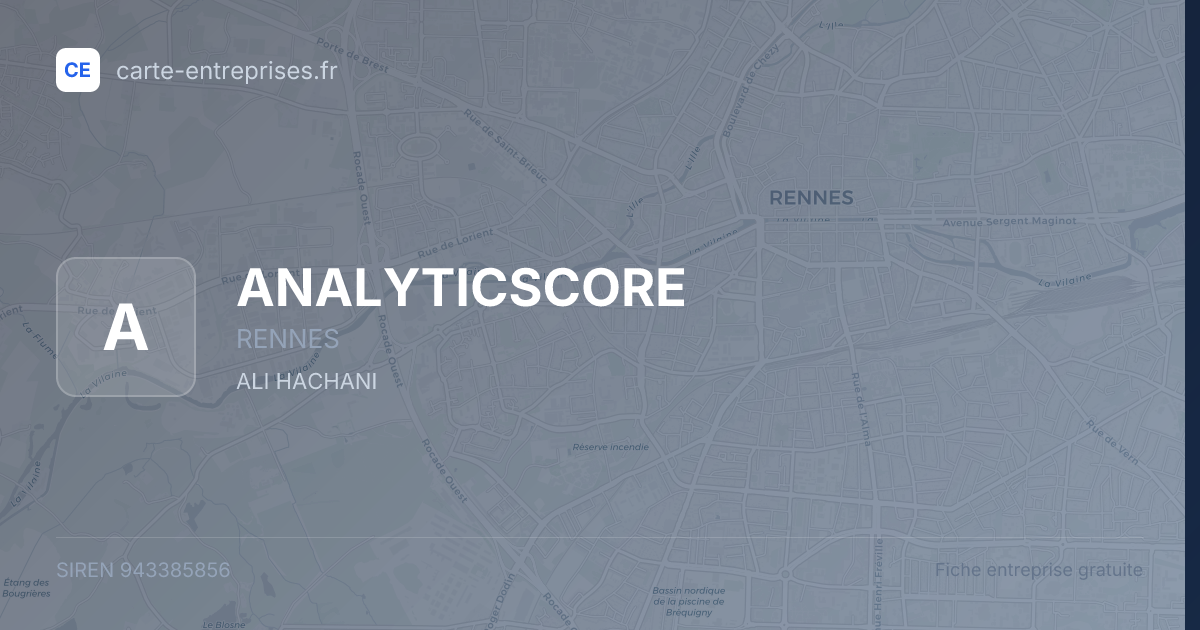 ANALYTICSCORE — 943385856 — fiche entreprise