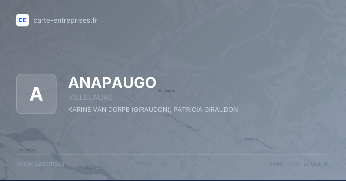 ANAPAUGO — 528991201 — fiche entreprise
