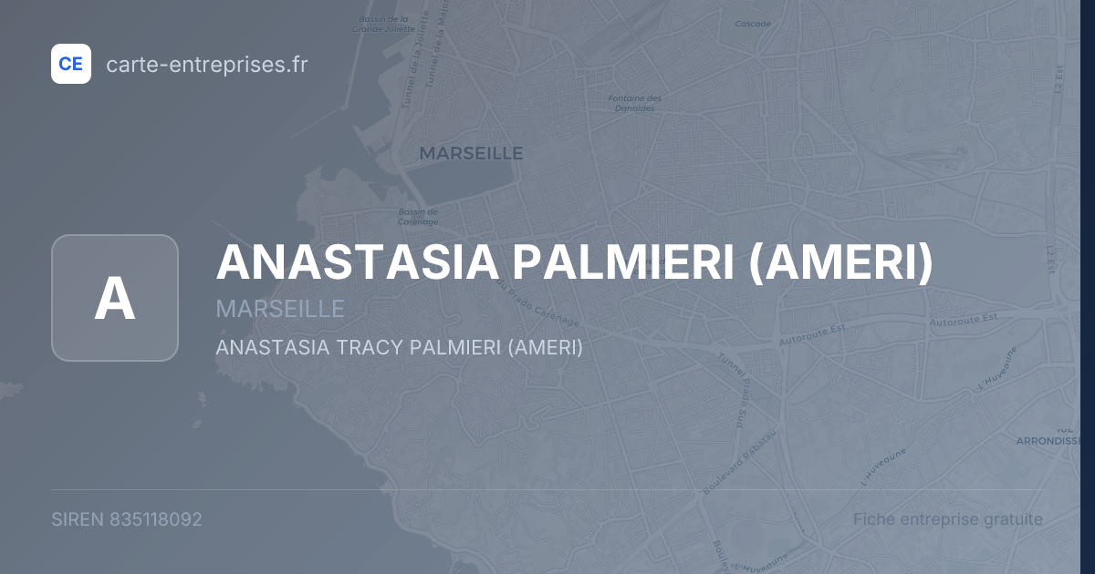 ANASTASIA PALMIERI (AMERI) — 835118092 — fiche entreprise
