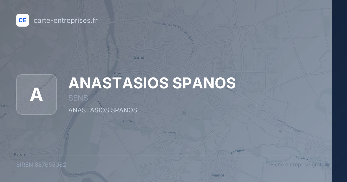 ANASTASIOS SPANOS — 887655082 — fiche entreprise