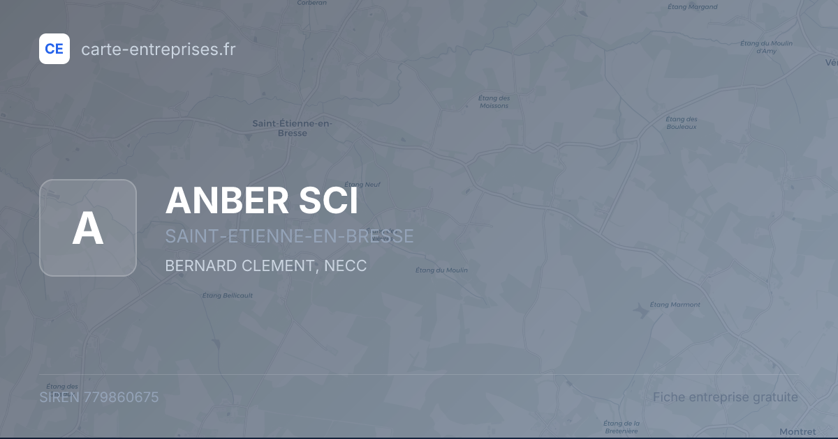 ANBER SCI — 779860675 — fiche entreprise