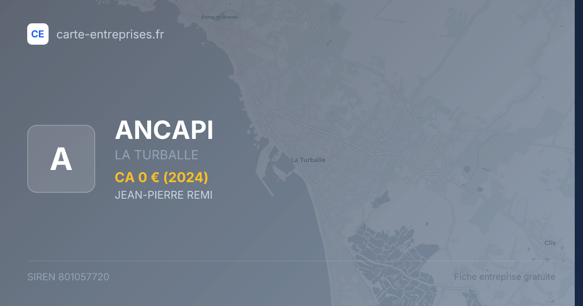 ANCAPI — 801057720 — fiche entreprise