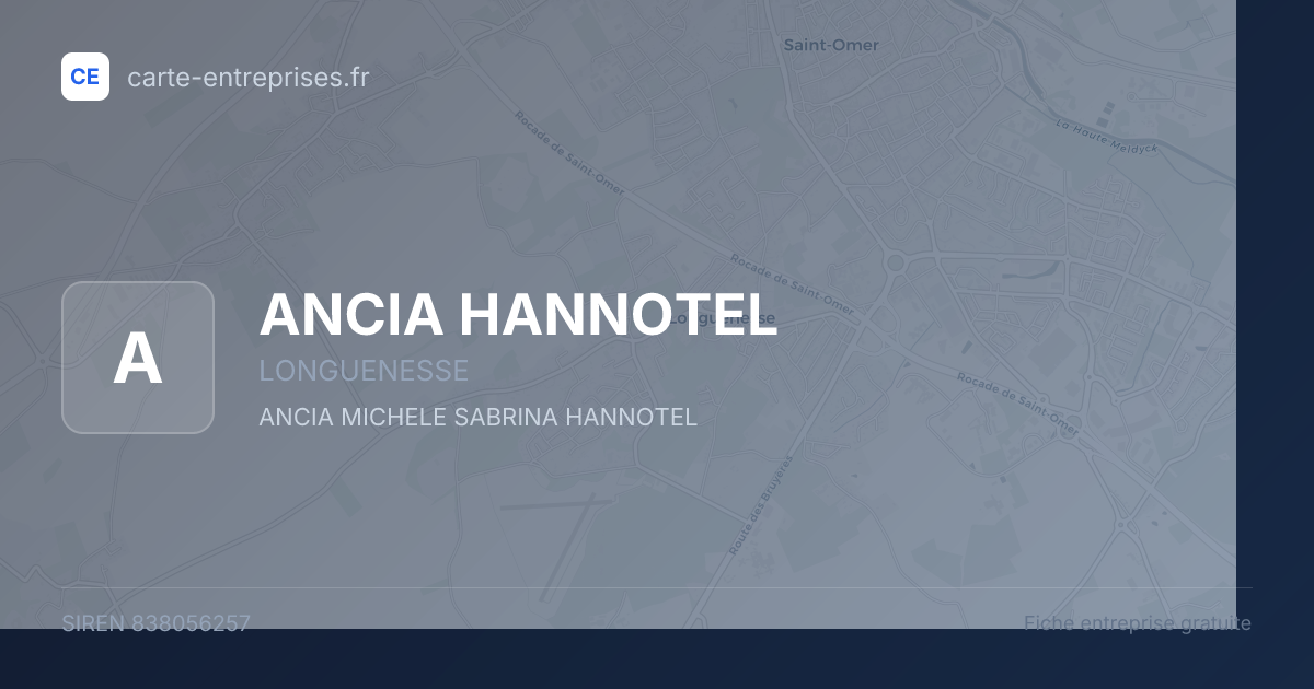 ANCIA HANNOTEL — 838056257 — fiche entreprise